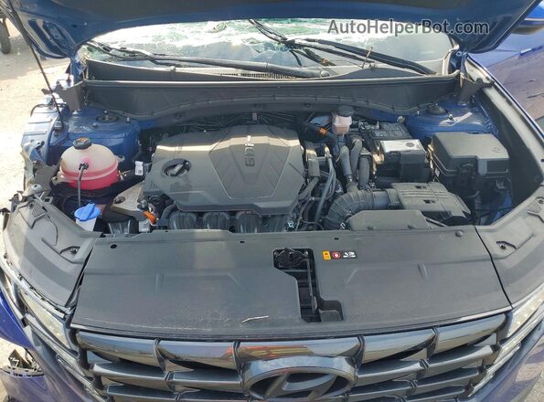 5NMJF3AE0NH052136 2022 HYUNDAI TUCSON Blue Вид підкапотного простору