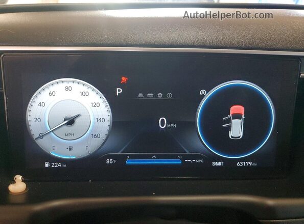5NMJF3AE0PH277093 2023 HYUNDAI TUCSON Gray ხელსაწყოთა პანელის ხედი