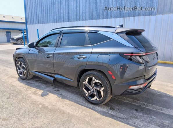 5NMJF3AE1NH096565 2022 HYUNDAI TUCSON Gray Trasero izquierdo