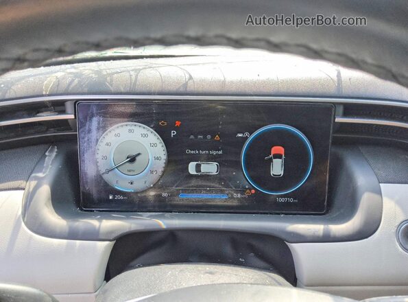 5NMJF3AE1NH096565 2022 HYUNDAI TUCSON Gray Vista del cuadro de instrumentos