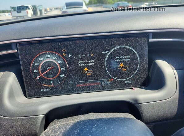 5NMJF3AE1PH250677 2023 HYUNDAI TUCSON Burgundy Vista del cuadro de instrumentos