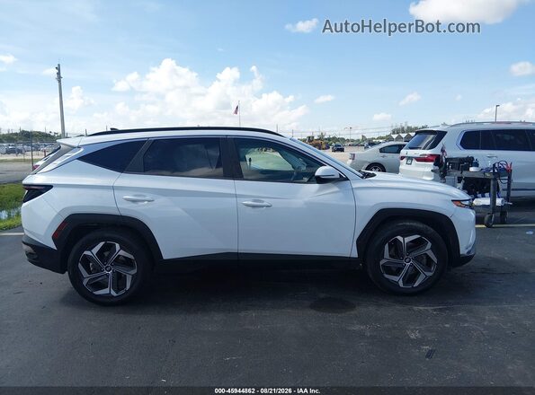 5NMJF3AE6NH003717 2022 HYUNDAI TUCSON Белый Вид задней части салона