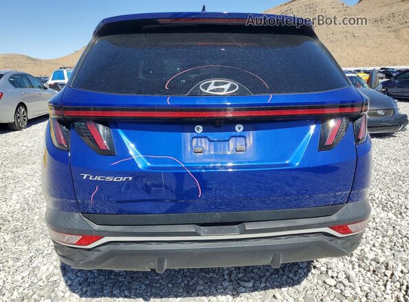 5NMJF3AE6NH161023 2022 HYUNDAI TUCSON Blue უკანა ხედი