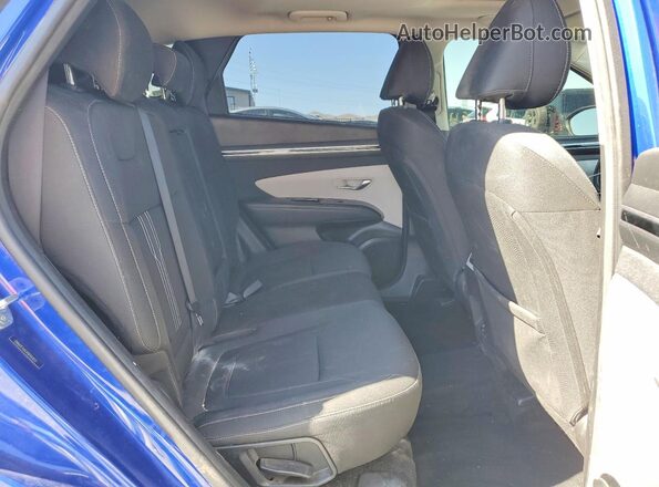 5NMJF3AE6NH161023 2022 HYUNDAI TUCSON Blue უკანა სალონის ხედი