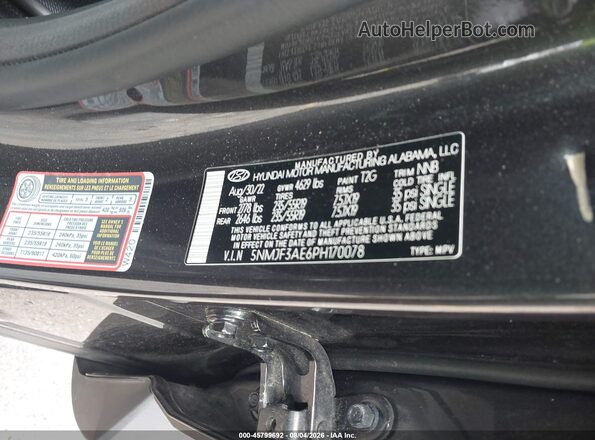 5NMJF3AE6PH170078 2023 HYUNDAI TUCSON Black Vista del compartimento del motor