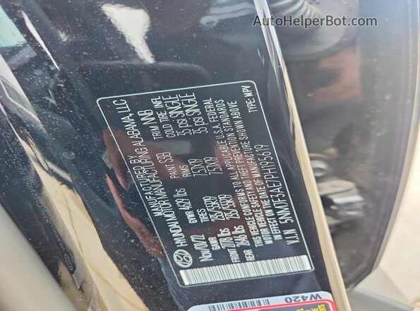 5NMJF3AE7PH195619 2023 HYUNDAI TUCSON Black 360 interior view