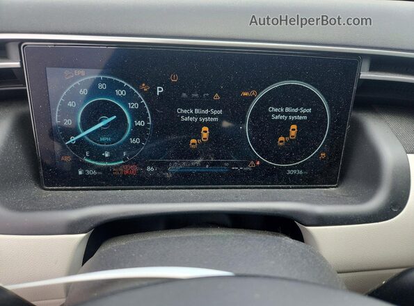 5NMJF3DE4RH331137 2024 HYUNDAI TUCSON White Widok zestawu wskaźników