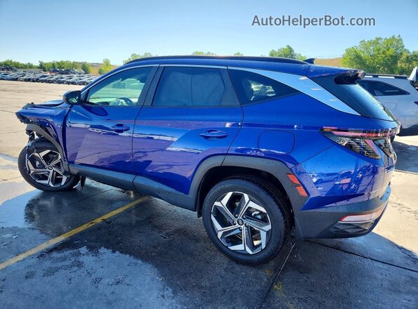 5NMJFCAE0NH107085 2022 HYUNDAI TUCSON Blue Rear left
