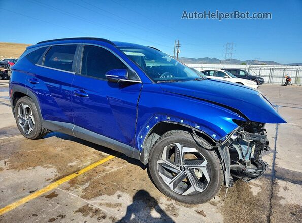 5NMJFCAE0NH107085 2022 HYUNDAI TUCSON Blue Front right