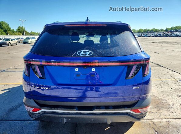 5NMJFCAE0NH107085 2022 HYUNDAI TUCSON Blue Rear view