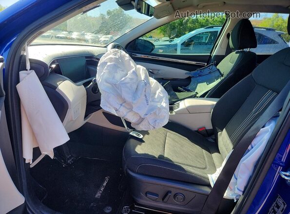 5NMJFCAE0NH107085 2022 HYUNDAI TUCSON Blue Front interior view