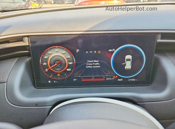 5NMJFCAE0PH255773 2023 HYUNDAI TUCSON Red Widok zestawu wskaźników