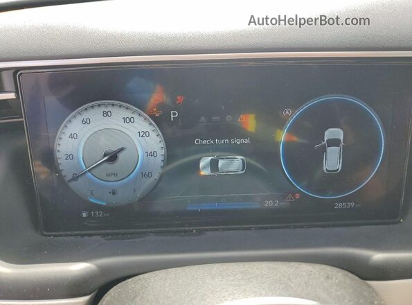 5NMJFCAE1PH206419 2023 HYUNDAI TUCSON Blue Instrument cluster view