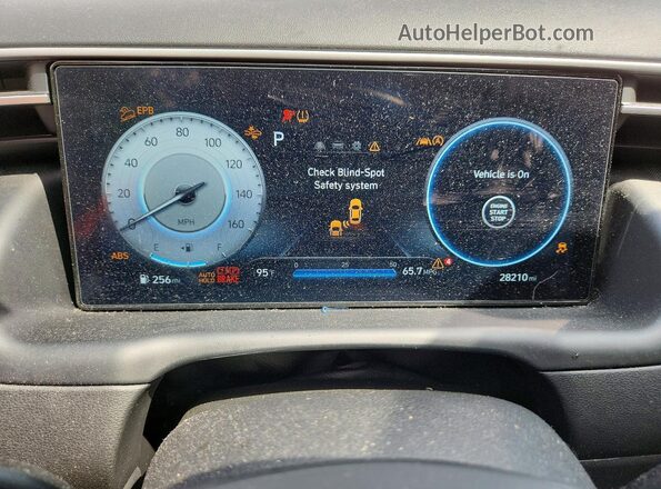 5NMJFCAE2PH273529 2023 HYUNDAI TUCSON Charcoal Instrument cluster view