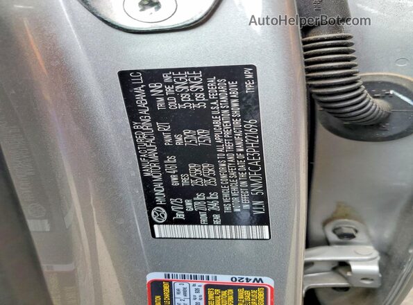 5NMJFCAE3PH221696 2023 HYUNDAI TUCSON Серебряный Вид подкапотного пространства