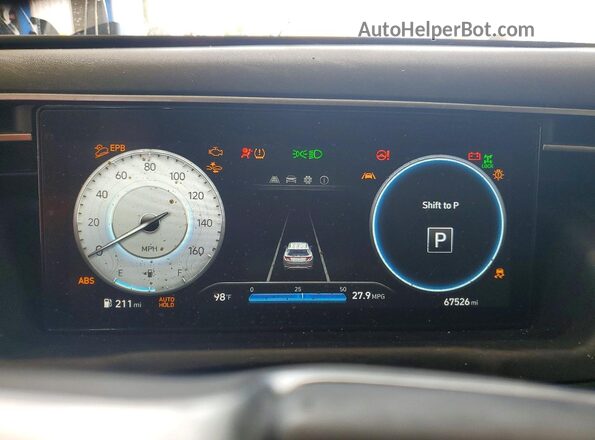 5NMJFCAE4PH174548 2023 HYUNDAI TUCSON Gray Սարքավորումների վահանակի տեսք