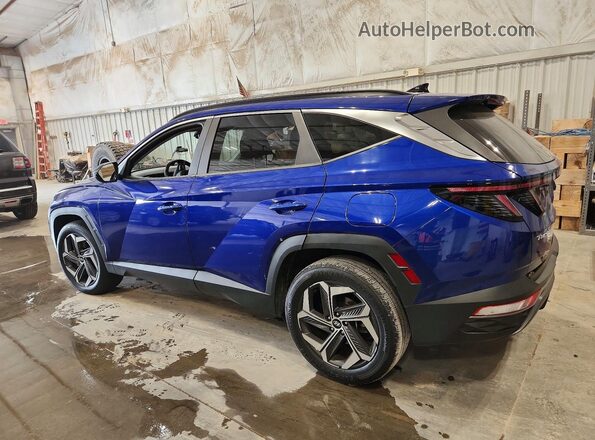 5NMJFCAE7NH031915 2022 HYUNDAI TUCSON Синий Задняя левая четверть