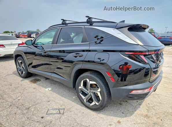 5NMJFCAE8NH069377 2022 HYUNDAI TUCSON Black Trasero izquierdo
