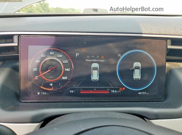 5NMJFCAE8PH165707 2023 HYUNDAI TUCSON Gray ხელსაწყოთა პანელის ხედი