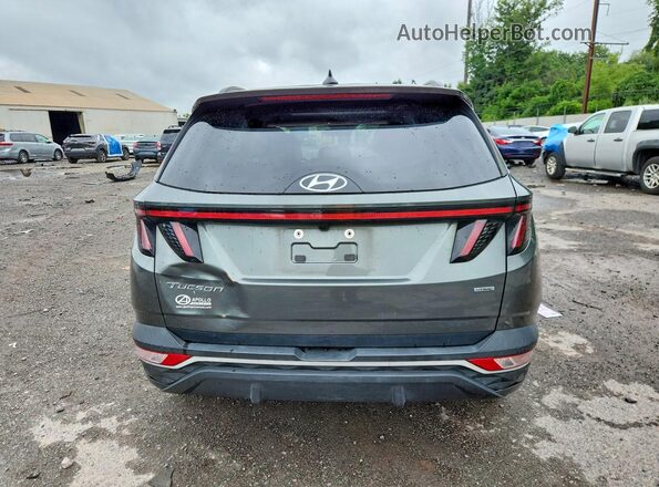 5NMJFCAE9NH096331 2022 HYUNDAI TUCSON Gray Вид ззаду
