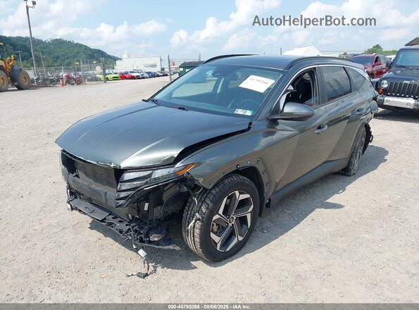 5NMJFCAE9PH221329 2023 HYUNDAI TUCSON Gray Առջևի ձախ երեք քառորդ տեսարան