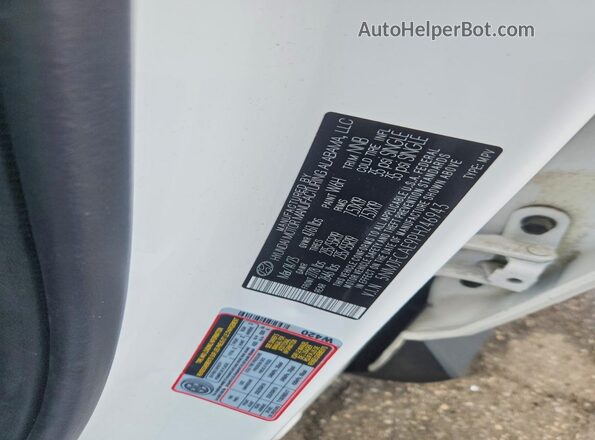 5NMJFCAE9PH246943 2023 HYUNDAI TUCSON White Вид наклейки з VIN-кодом