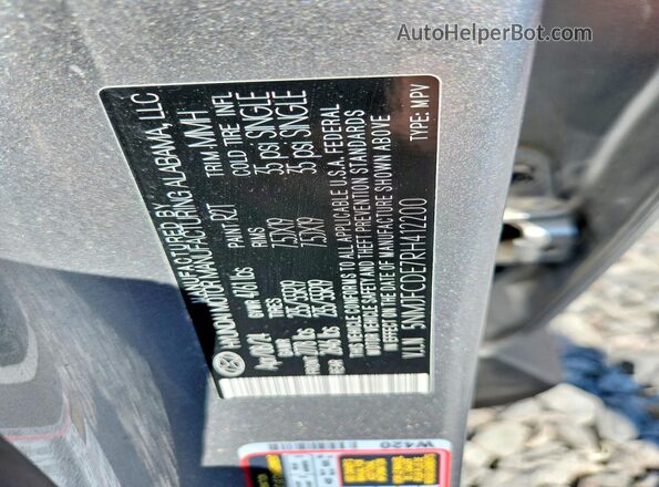 5NMJFCDE7RH412200 2024 HYUNDAI TUCSON Silver Вид наклейки з VIN-кодом