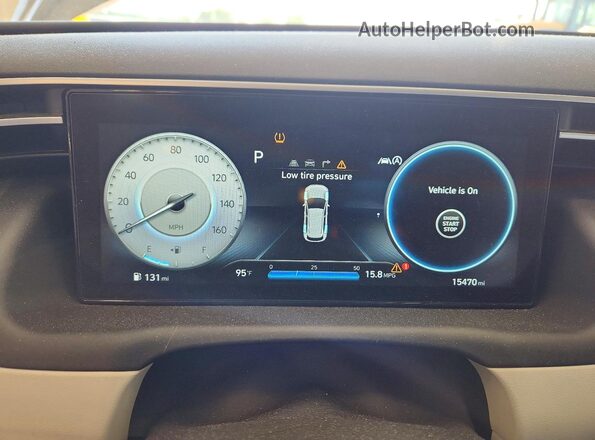 5NMJFCDEXRH297205 2024 HYUNDAI TUCSON Gray Вид щитка приладів
