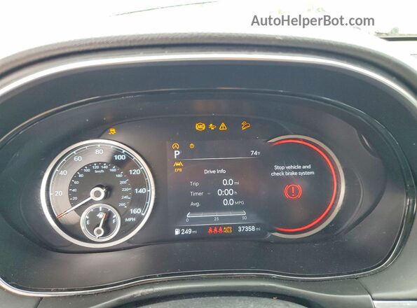 5NMMADTB1SH030291 2025 GENESIS GV70 Blue Instrument cluster view