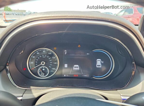 5NMMADTB2RH006947 2024 GENESIS GV70 White Instrument cluster view