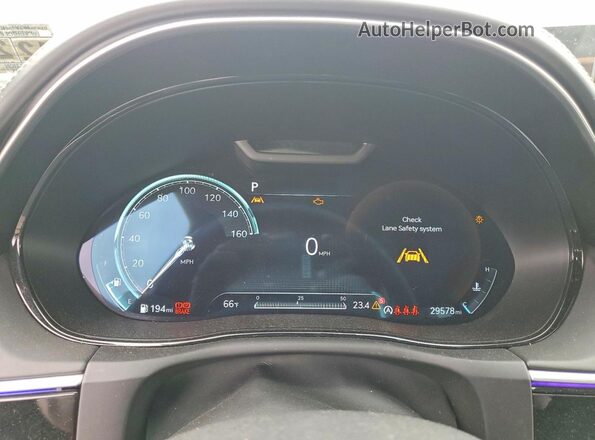5NMMADTB9RH010025 2024 GENESIS GV70 Black Instrument cluster view