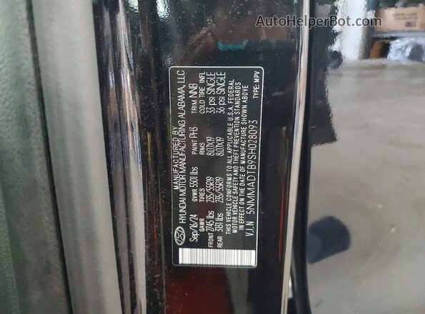 5NMMADTB9SH028093 2025 GENESIS GV70 Black VIN կոդի պիտակի տեսք