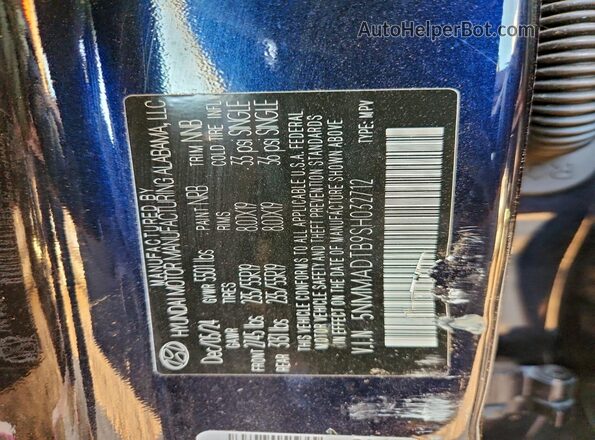 5NMMADTB9SH032712 2025 GENESIS GV70 Blue Շարժիչի բաժամունքի տեսք