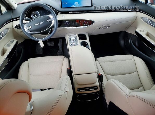 5NMMADTBXSH027065 2025 GENESIS GV70 Red Dashboard view