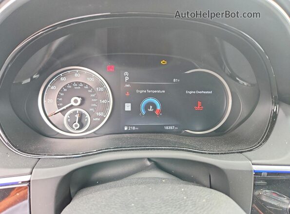 5NMMCDTC0RH013799 2024 GENESIS GV70 Black Instrument cluster view