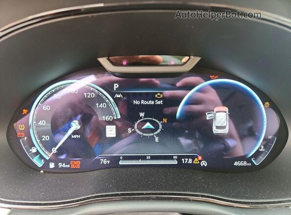 5NMMCDTC4SH030630 2025 GENESIS GV70 White Instrument cluster view