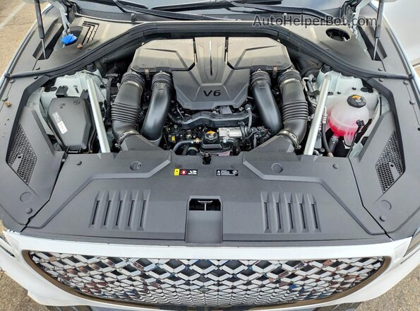 5NMMCDTC4SH030630 2025 GENESIS GV70 White Engine compartment view
