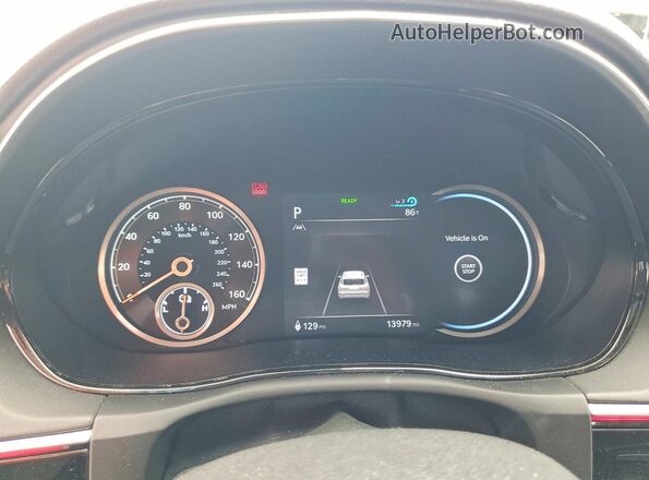5NMMCET12RH002355 2024 GENESIS ELECTRIFIED White Instrument cluster view