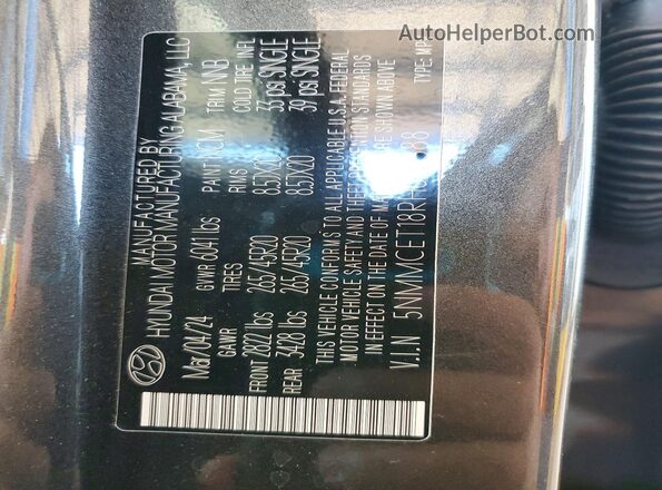 5NMMCET18RH003588 2024 GENESIS ELECTRIFIED Угольный Панорамный вид салона 360°