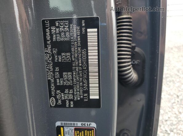 5NMP14GL4SH110085 2025 HYUNDAI SANTA Gray Engine compartment view