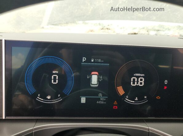 5NMP14GL4SH110085 2025 HYUNDAI SANTA Gray Instrument cluster view