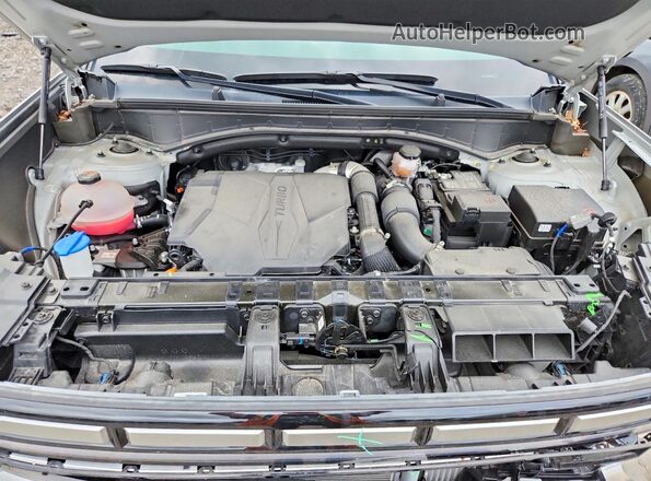5NMP1DGL4RH018372 2024 HYUNDAI SANTA Silver Շարժիչի բաժամունքի տեսք