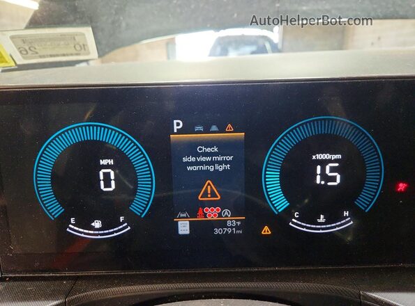5NMP1DGL9RH001891 2024 HYUNDAI SANTA Black ხელსაწყოთა პანელის ხედი
