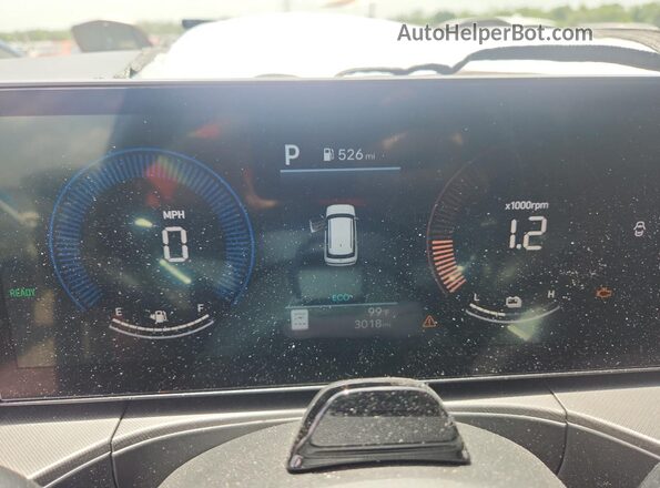 5NMP24G12TH079397 2026 HYUNDAI SANTA Gray ხელსაწყოთა პანელის ხედი