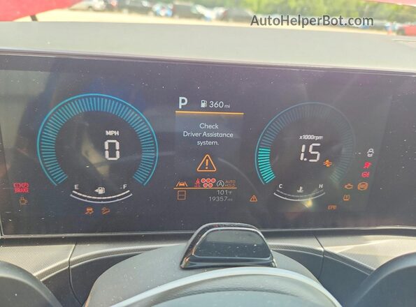 5NMP24GL1TH164247 2026 HYUNDAI SANTA Red Вид щитка приладів