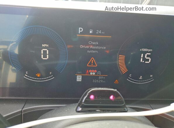 5NMP24GL2RH012485 2024 HYUNDAI SANTA Белый Вид щитка приборов