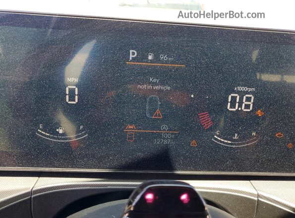 5NMP24GL5SH075456 2025 HYUNDAI SANTA Silver ხელსაწყოთა პანელის ხედი