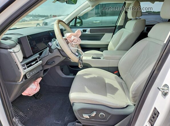 5NMP24GL5SH093309 2025 HYUNDAI SANTA White წინა სალონის ხედი