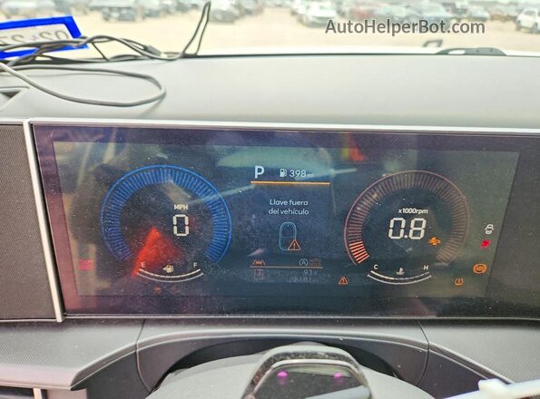 5NMP24GL5SH093309 2025 HYUNDAI SANTA White ხელსაწყოთა პანელის ხედი
