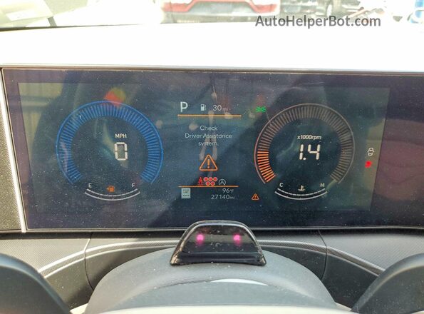 5NMP24GL6RH041861 2024 HYUNDAI SANTA Green Instrument cluster view